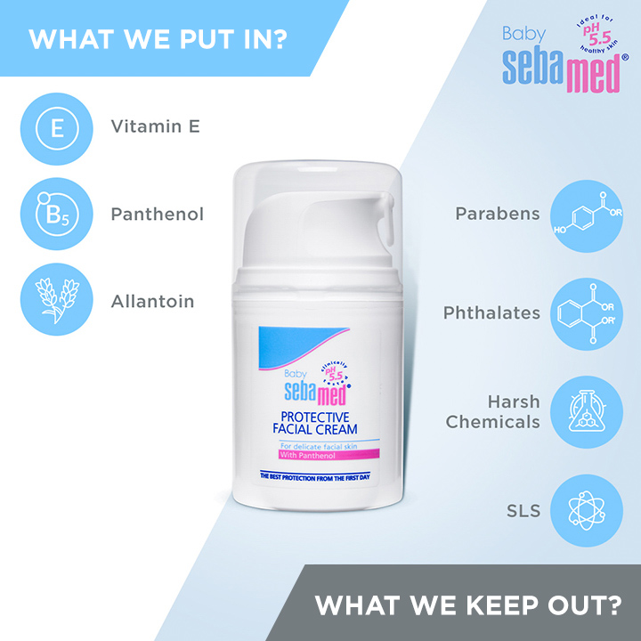 Sebamed Baby Protective Facial Cream, 100 ml, Pack of 1 Sebamed Baby Protective Facial Cream, 100 ml, Pack of 1