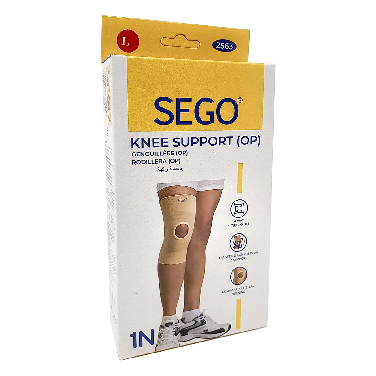 Dyna Sego Knee Support Open Patella Medium, 1 Count, Pack of 1 Dyna Sego Knee Support Open Patella Medium, 1 Count, Pack of 1