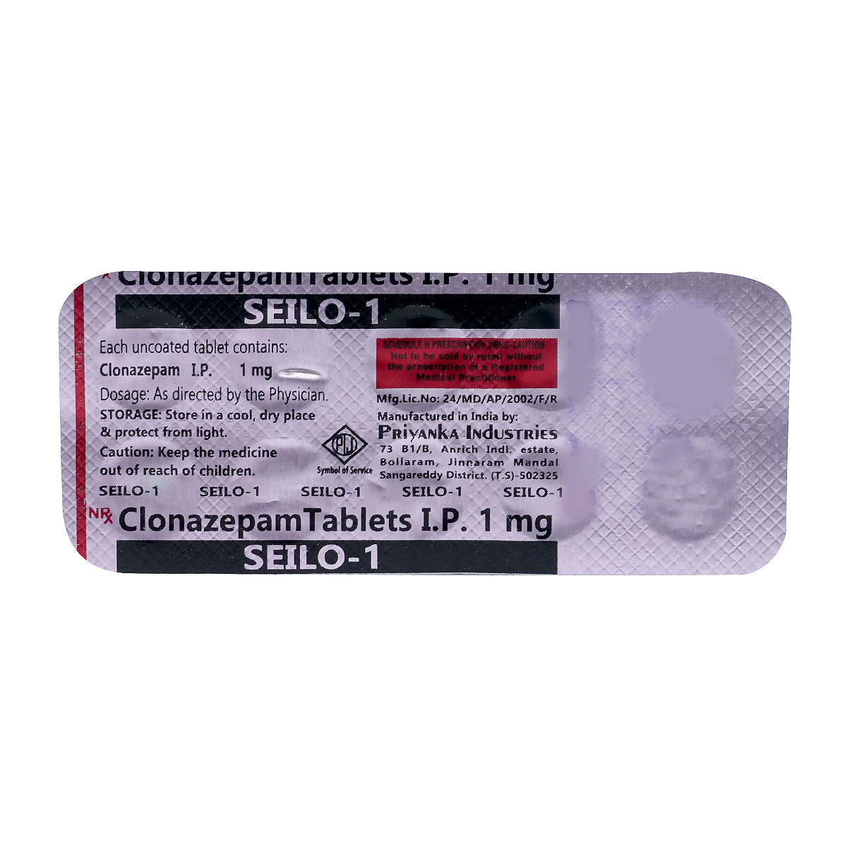Seilo 1 mg Tablet 10's, Pack of 10 TABLETS Seilo 1 mg Tablet 10's, Pack of 10 TABLETS