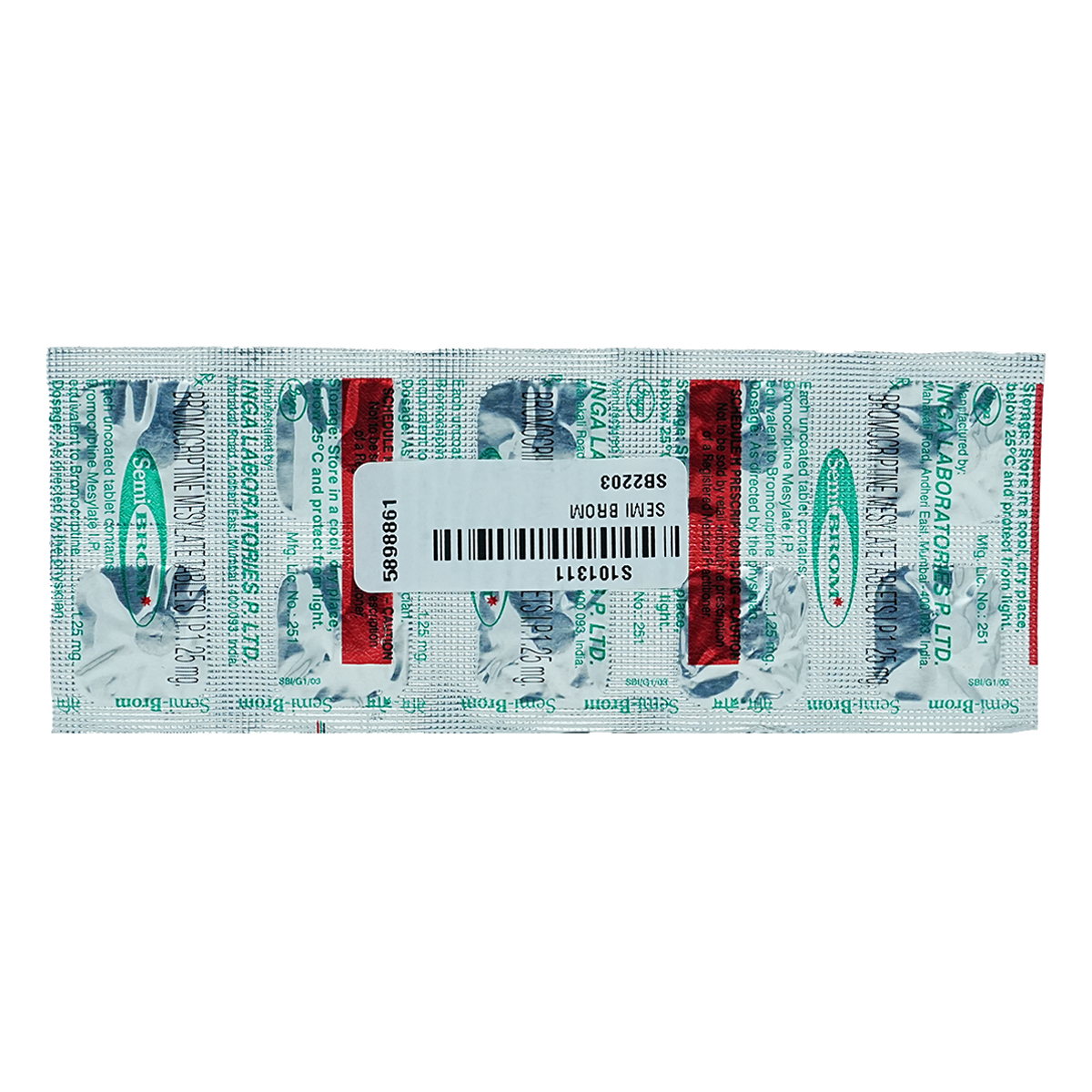 Semi Brom Tablet 10's, Pack of 10 TabletS Semi Brom Tablet 10's, Pack of 10 TabletS