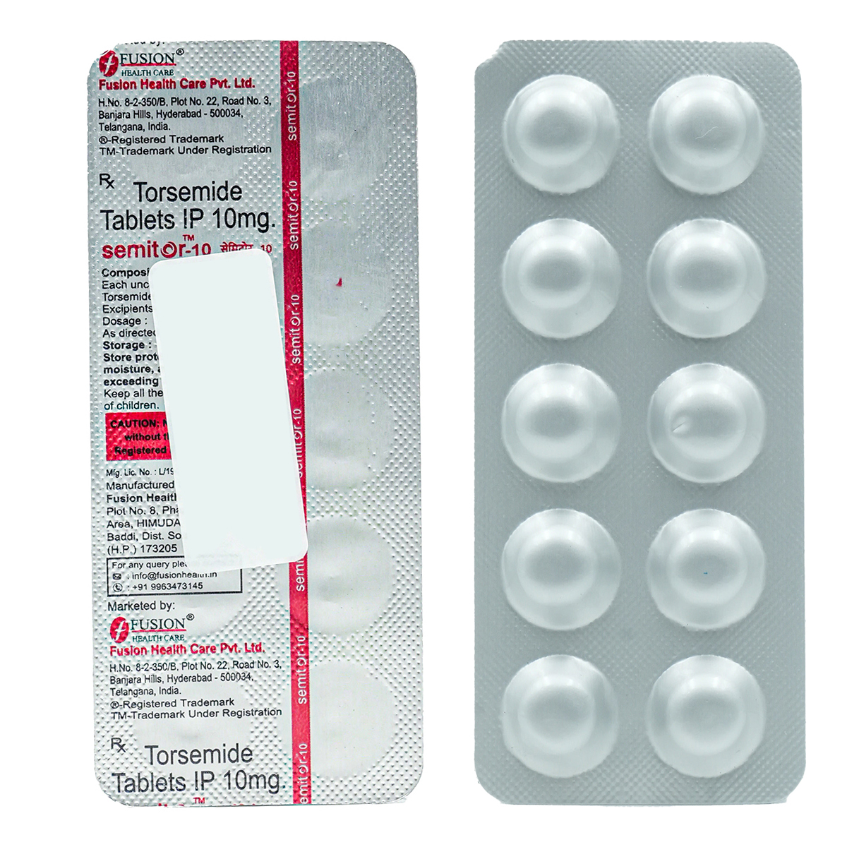 Semitor-10 Tab 10's, Pack of 10 TabletS Semitor-10 Tab 10's, Pack of 10 TabletS