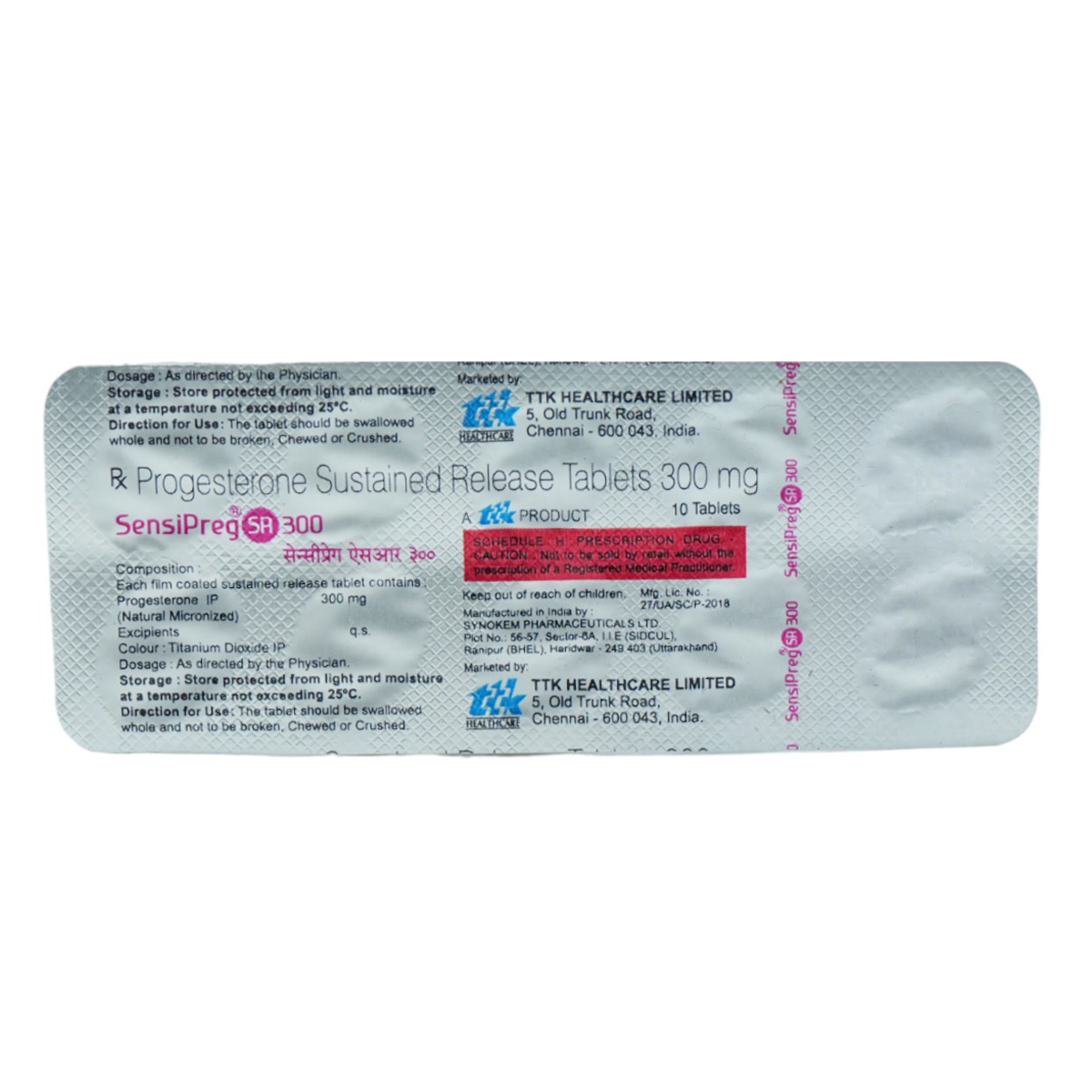 Sensipreg SR 300 mg Tablet 10's, Pack of 10 TabletS Sensipreg SR 300 mg Tablet 10's, Pack of 10 TabletS