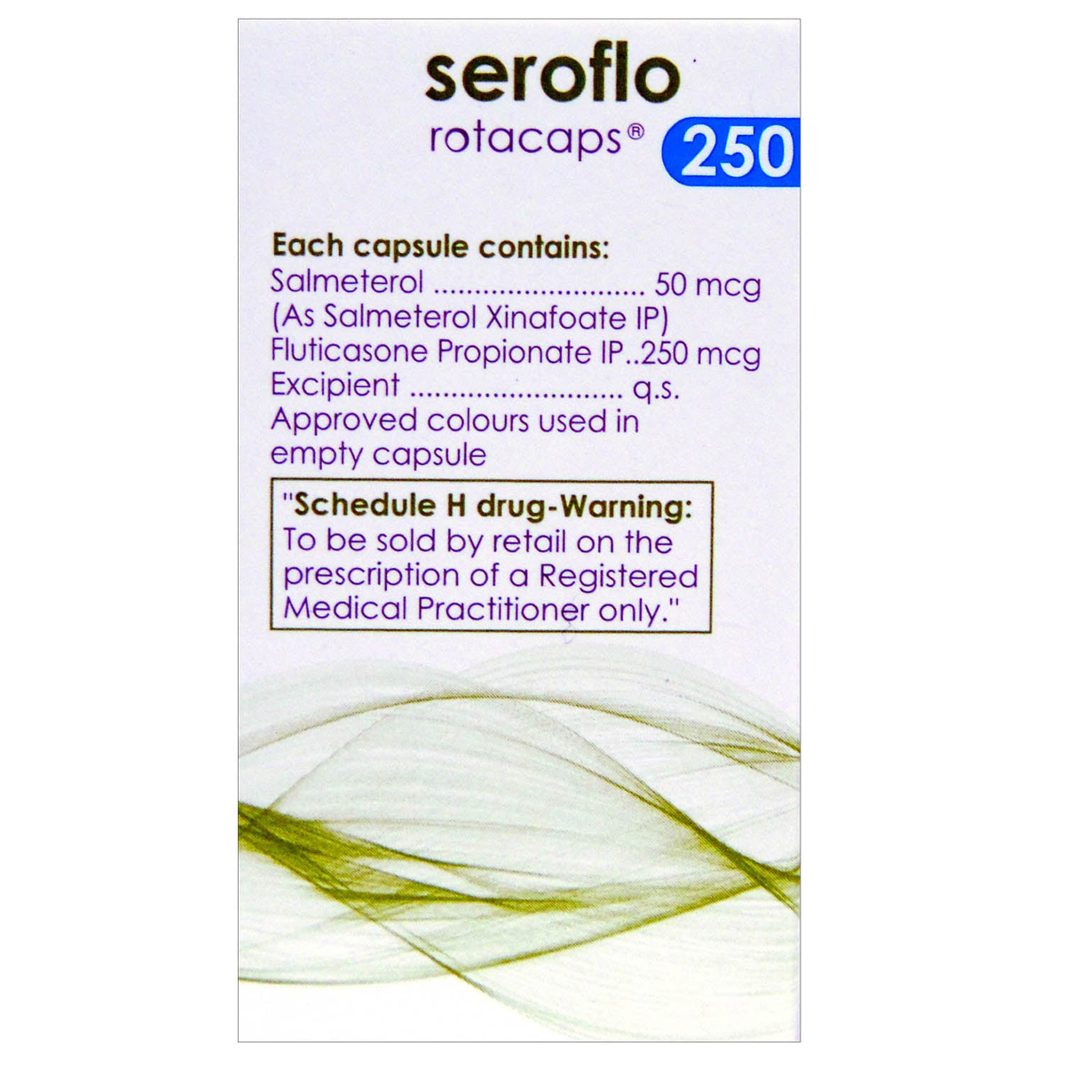 Seroflo 250 Rotacap 30's, Pack of 1 Seroflo 250 Rotacap 30's, Pack of 1