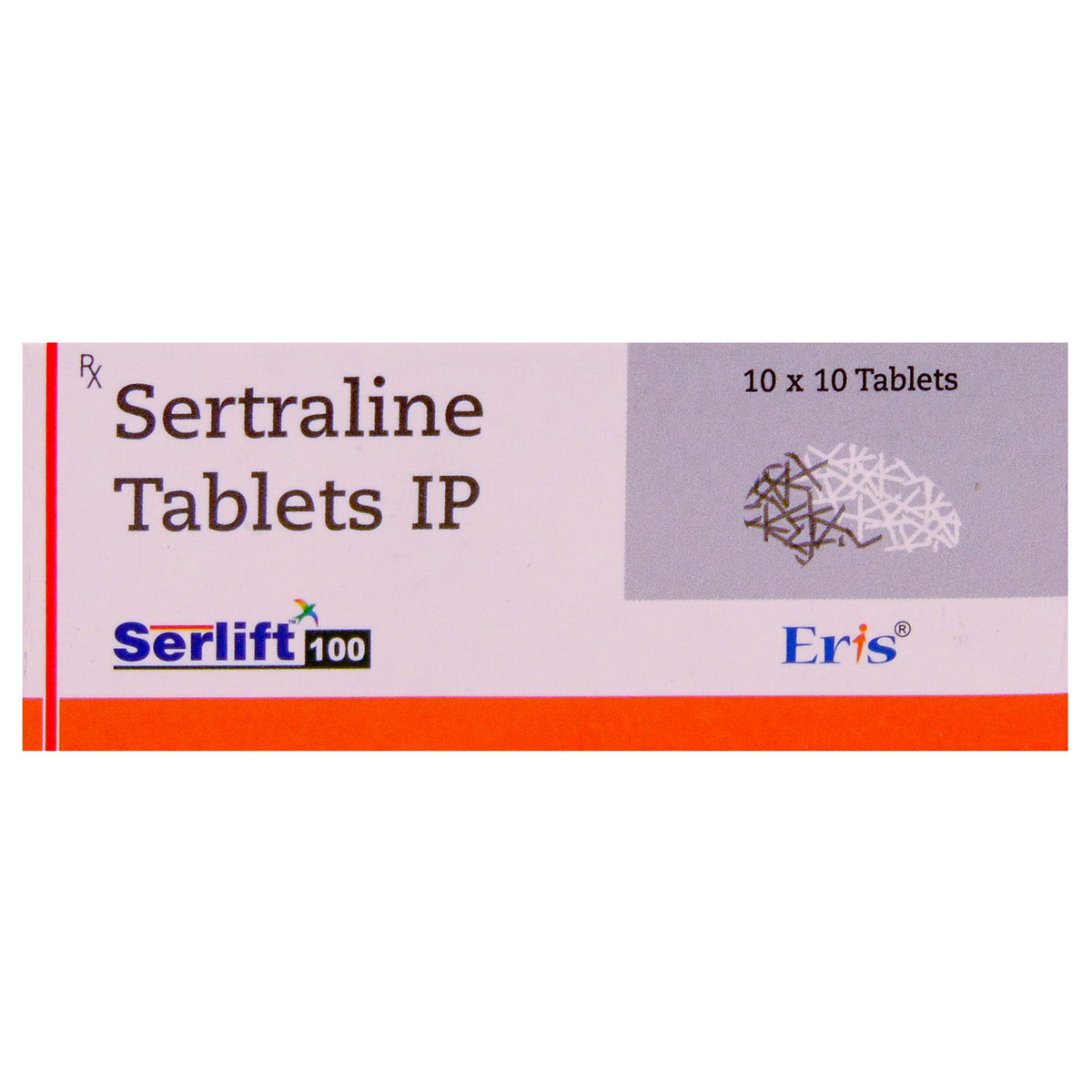 Serlift 100 Tablet 10's, Pack of 10 TABLETS Serlift 100 Tablet 10's, Pack of 10 TABLETS