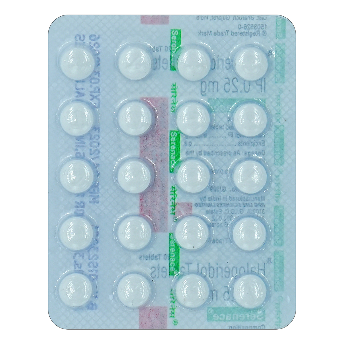 Serenace 0.25 Tablet 20's, Pack of 20 TABLETS Serenace 0.25 Tablet 20's, Pack of 20 TABLETS
