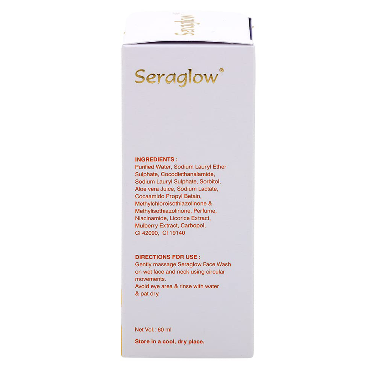 Seraglow Face Wash 60 ml, Pack of 1 Seraglow Face Wash 60 ml, Pack of 1
