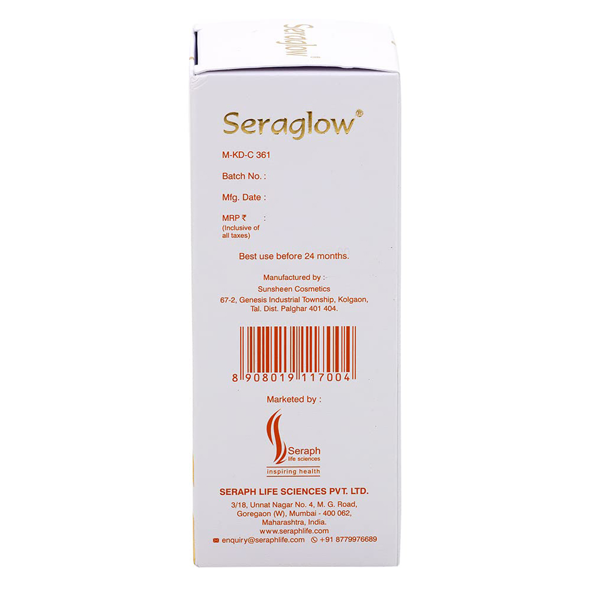 Seraglow Face Wash 60 ml, Pack of 1 Seraglow Face Wash 60 ml, Pack of 1
