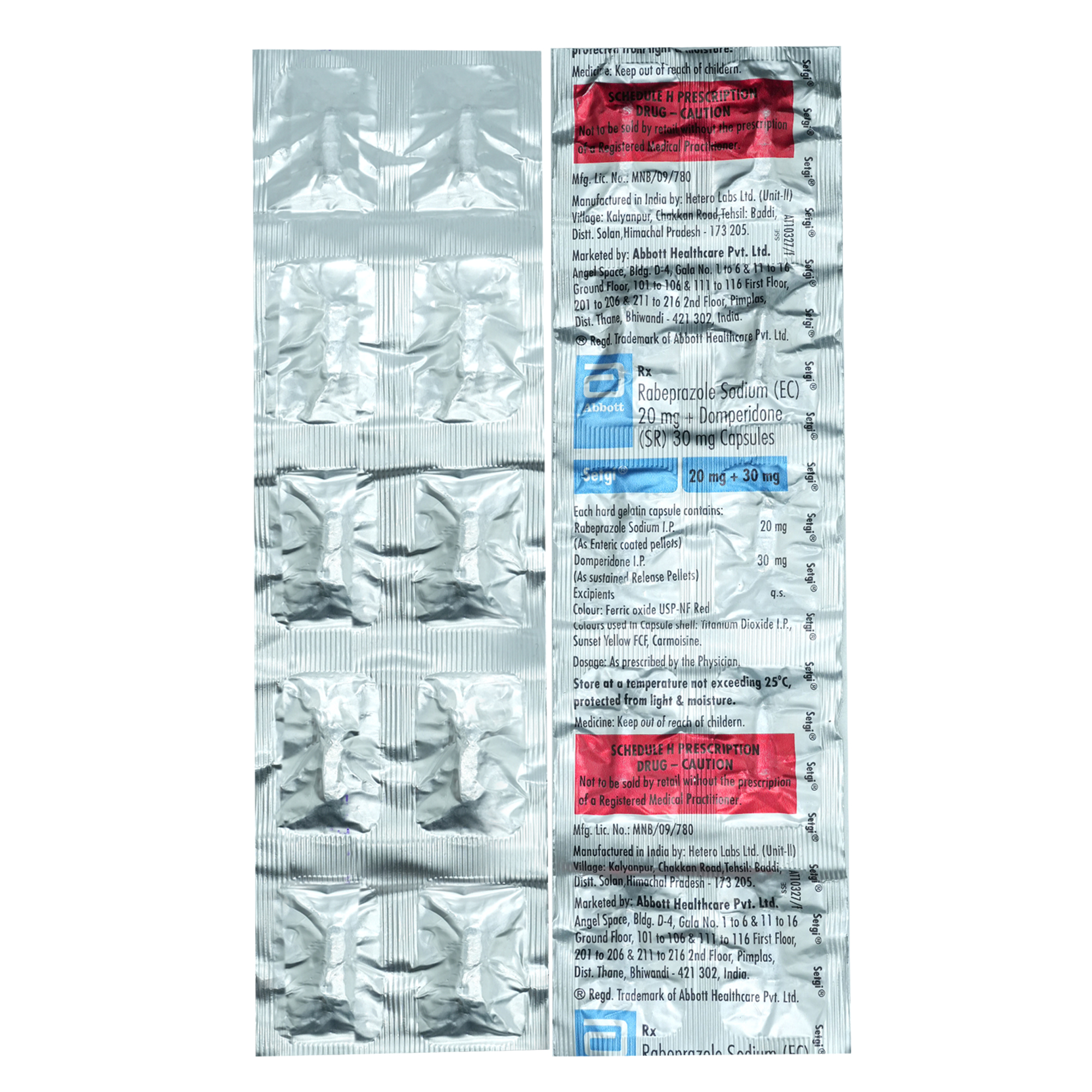 Setgi 20 mg/30 mg Capsule 10's, Pack of 10 Setgi 20 mg/30 mg Capsule 10's, Pack of 10