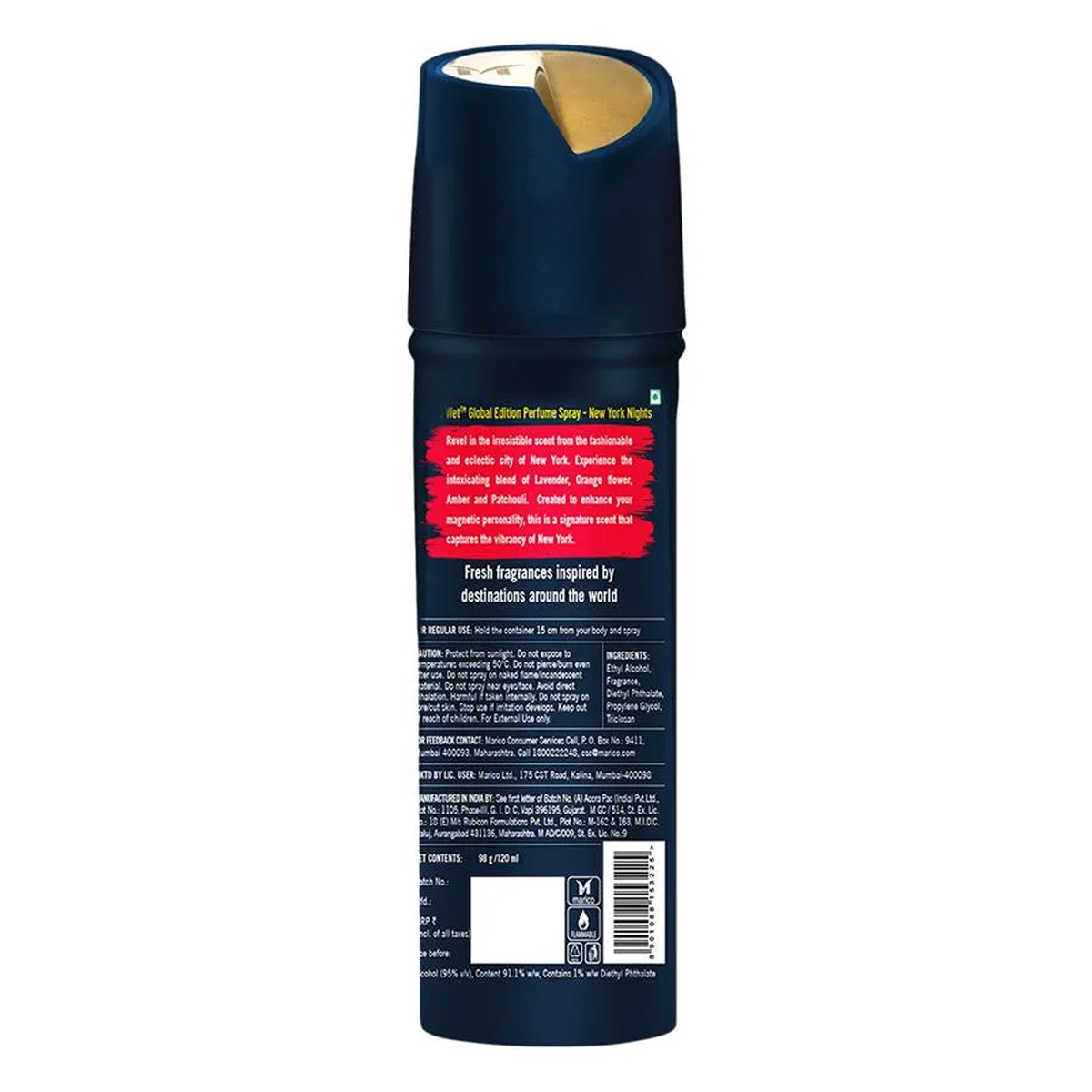 Set Wet Global Edition Newyork Nights Perfume Spray, 120 ml, Pack of 1 Set Wet Global Edition Newyork Nights Perfume Spray, 120 ml, Pack of 1