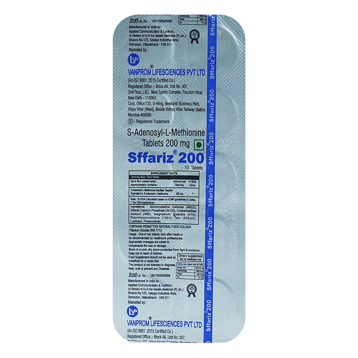 Sffariz 200 Tablet, Pack of 10 TabletS Sffariz 200 Tablet, Pack of 10 TabletS