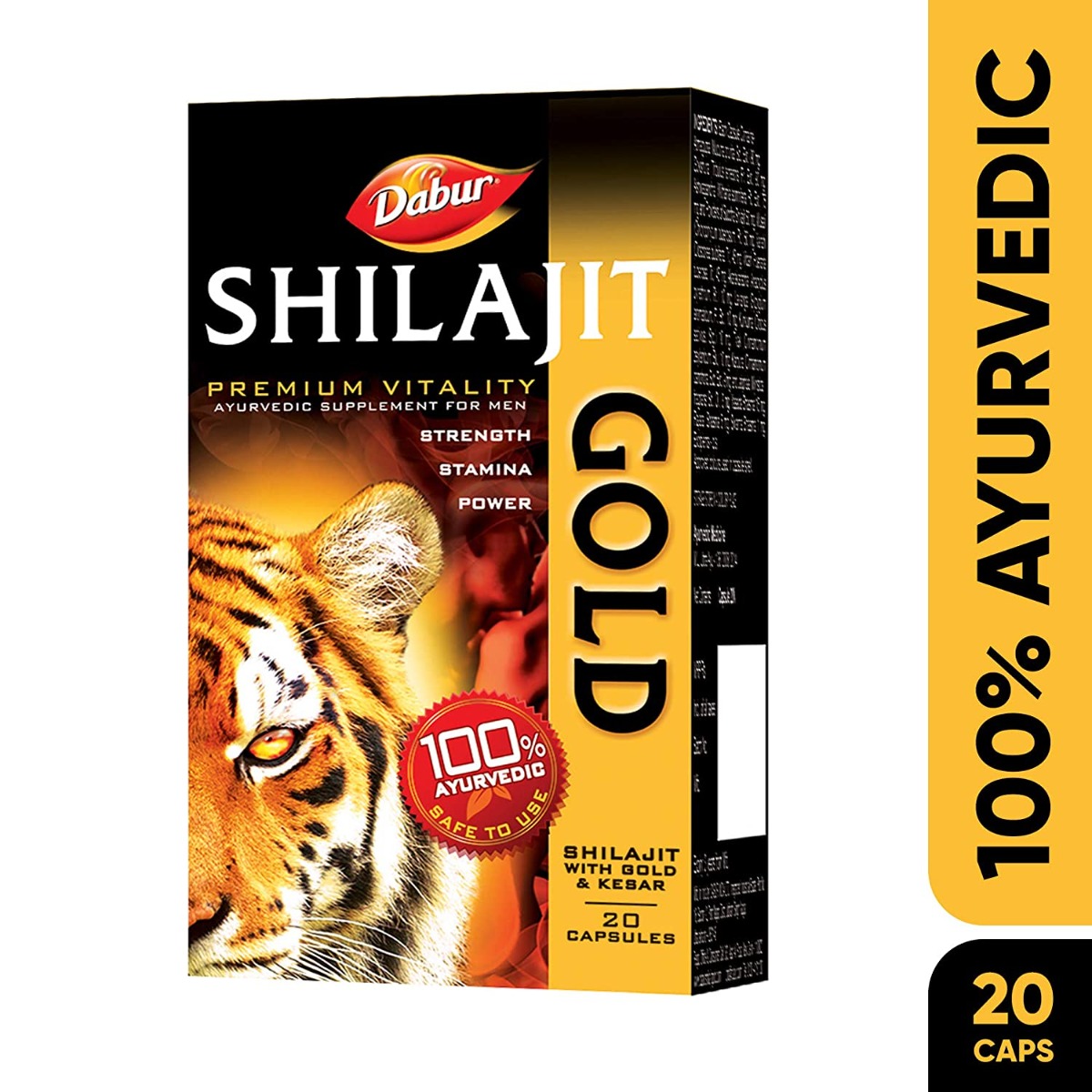 Dabur Shilajit Gold, 20 Capsules, Pack of 1 Dabur Shilajit Gold, 20 Capsules, Pack of 1