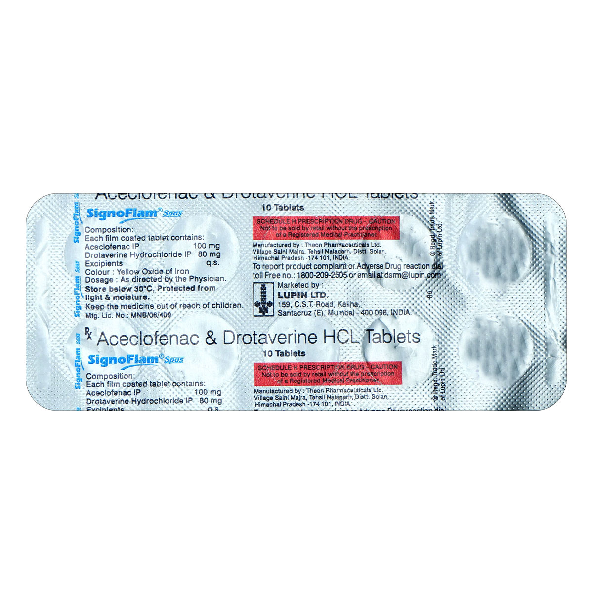 Buy Signoflam Spas Tablet 10's Online