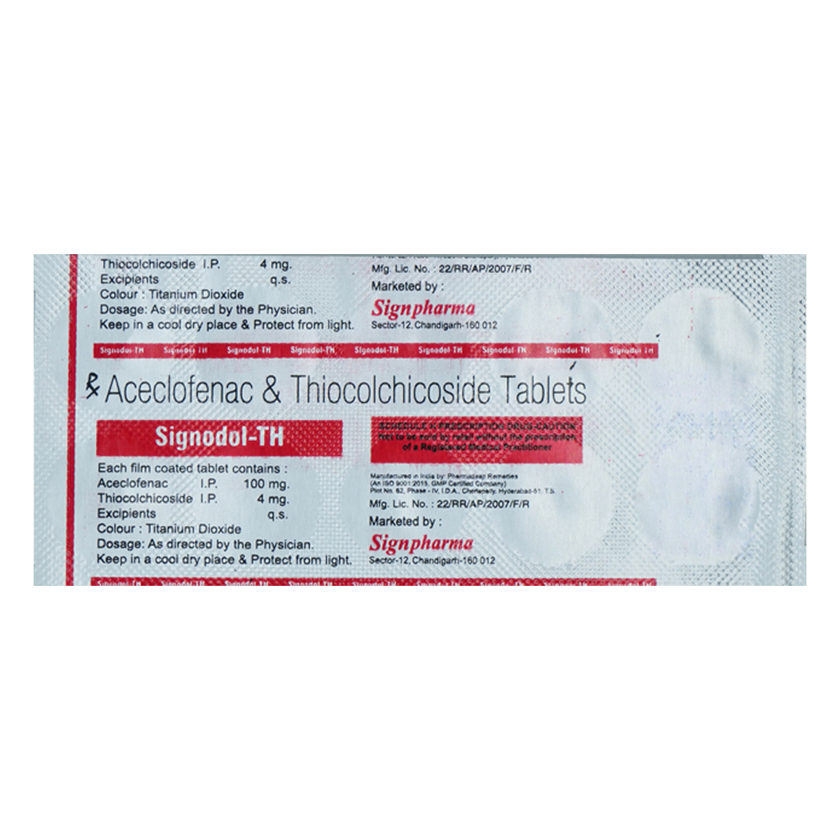 Signodol-TH Tablet 10's, Pack of 10 TabletS Signodol-TH Tablet 10's, Pack of 10 TabletS