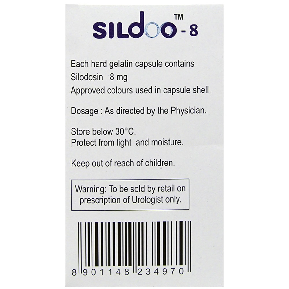 Sildoo-8 Capsule 10's, Pack of 10 CAPSULES Sildoo-8 Capsule 10's, Pack of 10 CAPSULES