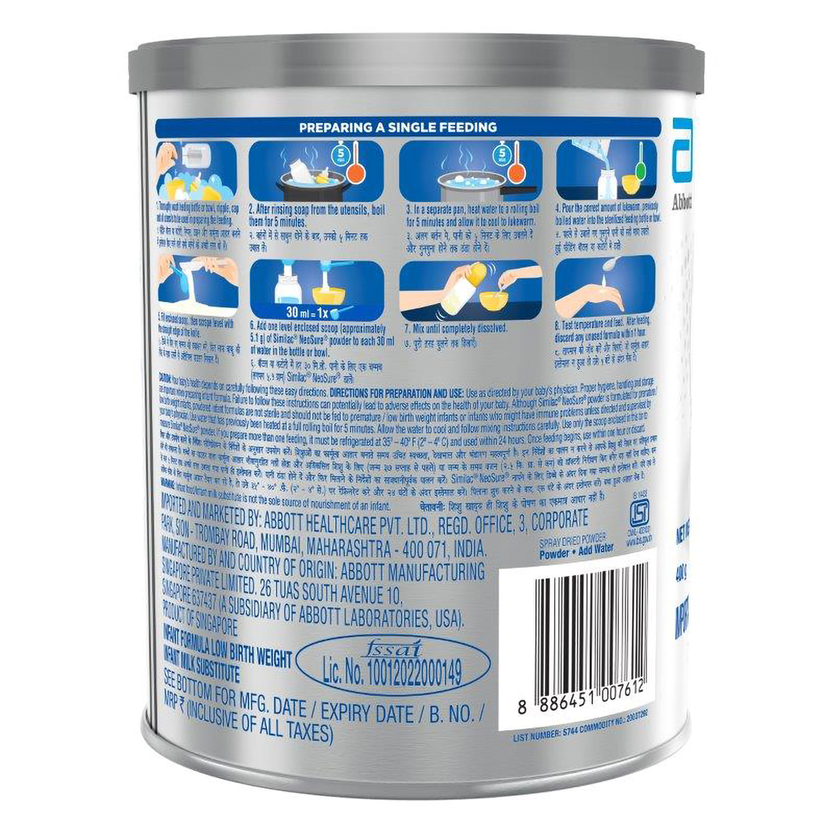 Similac Neosure Powder for Premature Baby (From Birth Up to 12 Months), 400 gm, Pack of 1 Similac Neosure Powder for Premature Baby (From Birth Up to 12 Months), 400 gm, Pack of 1