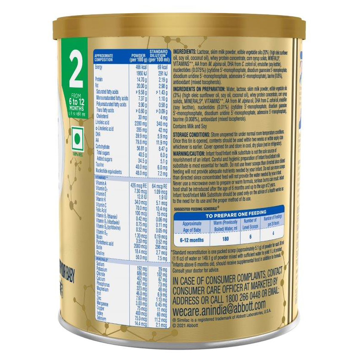 Similac Plus Follow-Up Formula Stage 2 Powder, 400 gm, Pack of 1 Similac Plus Follow-Up Formula Stage 2 Powder, 400 gm, Pack of 1