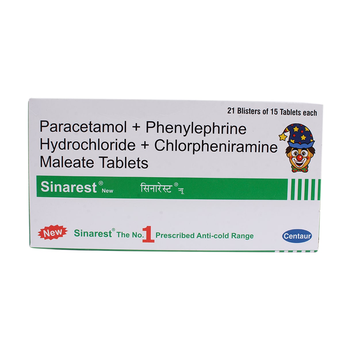 Sinarest New Tablet 15's, Pack of 15 TabletS Sinarest New Tablet 15's, Pack of 15 TabletS