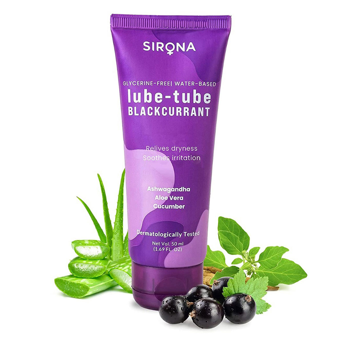 Sirona Lube-tube Blackcurrant Flavour Lubricant Gel, 50 ml, Pack of 1 Sirona Lube-tube Blackcurrant Flavour Lubricant Gel, 50 ml, Pack of 1