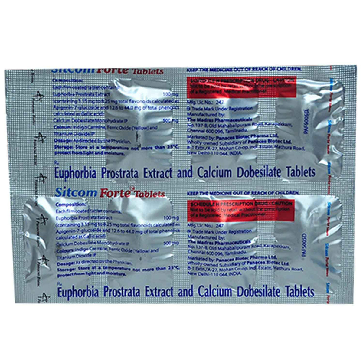 Sitcom Forte Tablet 7's, Pack of 7 TABLETS Sitcom Forte Tablet 7's, Pack of 7 TABLETS