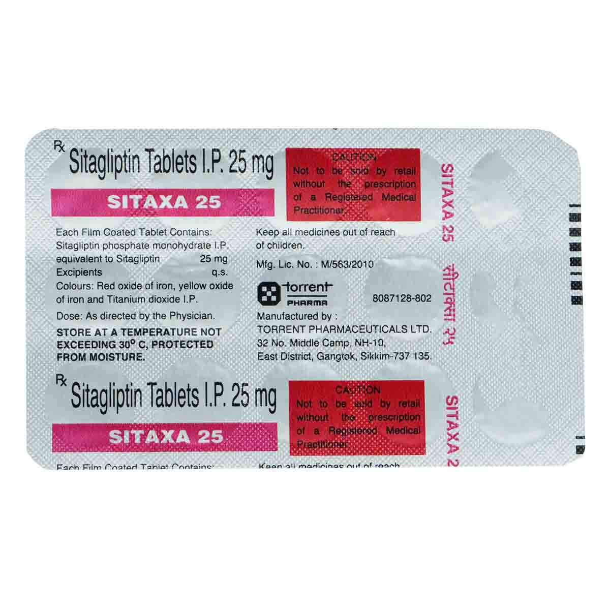 Sitaxa 25 mg Tablet 15's, Pack of 15 TabletS Sitaxa 25 mg Tablet 15's, Pack of 15 TabletS