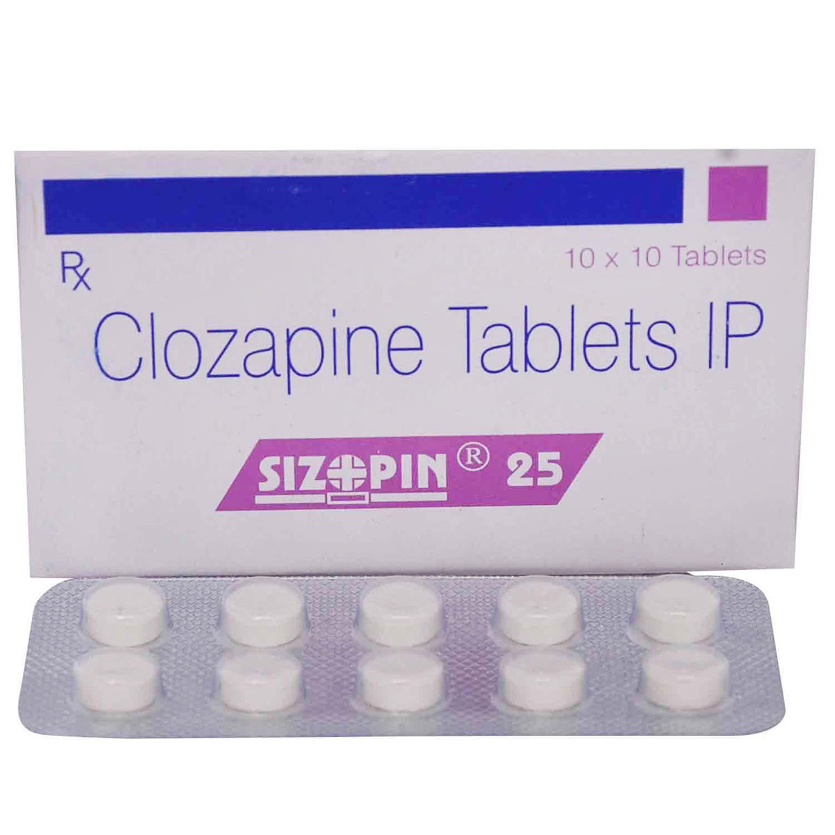 SIZOPIN 25MG TABLET, Pack of 10 TABLETS SIZOPIN 25MG TABLET, Pack of 10 TABLETS