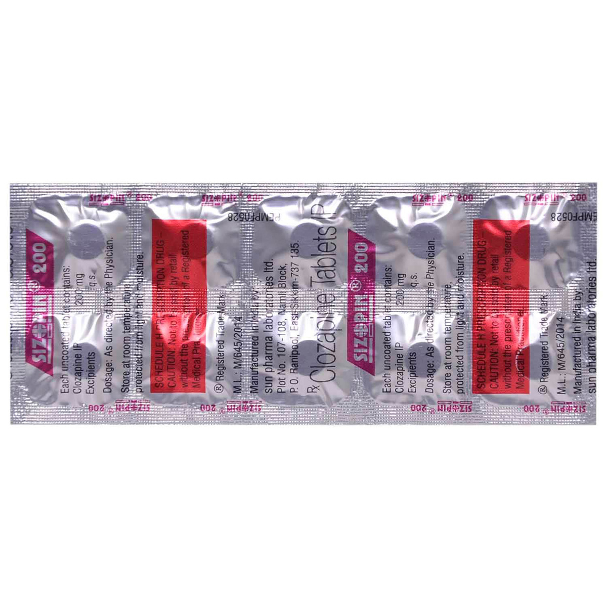Sizopin 200 Tablet 10's, Pack of 10 TABLETS Sizopin 200 Tablet 10's, Pack of 10 TABLETS