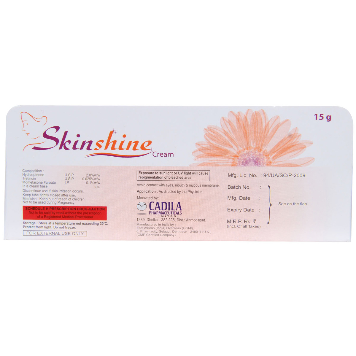 Skinshine Cream 15 gm, Pack of 1 CREAM Skinshine Cream 15 gm, Pack of 1 CREAM