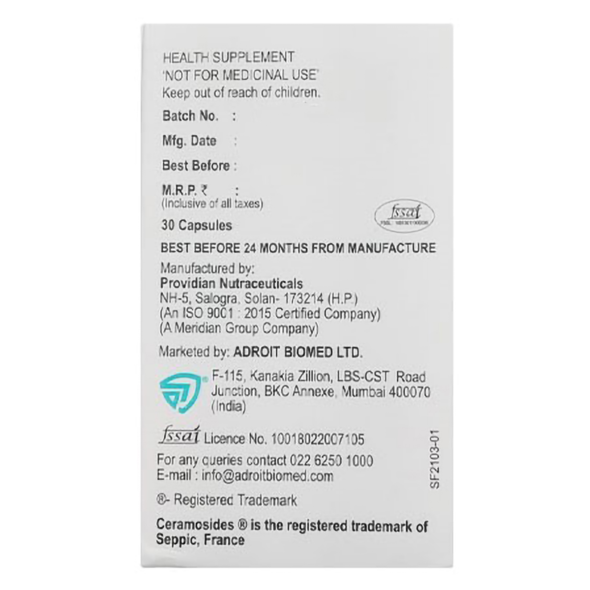 Skinfay Oral Moisturizer Capsule 30's, Pack of 1 Skinfay Oral Moisturizer Capsule 30's, Pack of 1