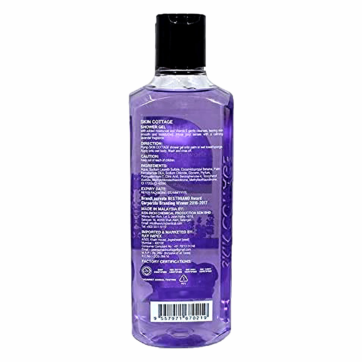 Skin Cottage Lavender Shower Gel 400 ml | With Lavender & Vitamin E | Gently Cleanses & Moisturises Skin | Protects Against Bacteria | Refreshing Lavender Fragrance | pH 5.5 | For All Skin Type, Pack of 1 Skin Cottage Lavender Shower Gel 400 ml | With Lavender & Vitamin E | Gently Cleanses & Moisturises Skin | Protects Against Bacteria | Refreshing Lavender Fragrance | pH 5.5 | For All Skin Type, Pack of 1