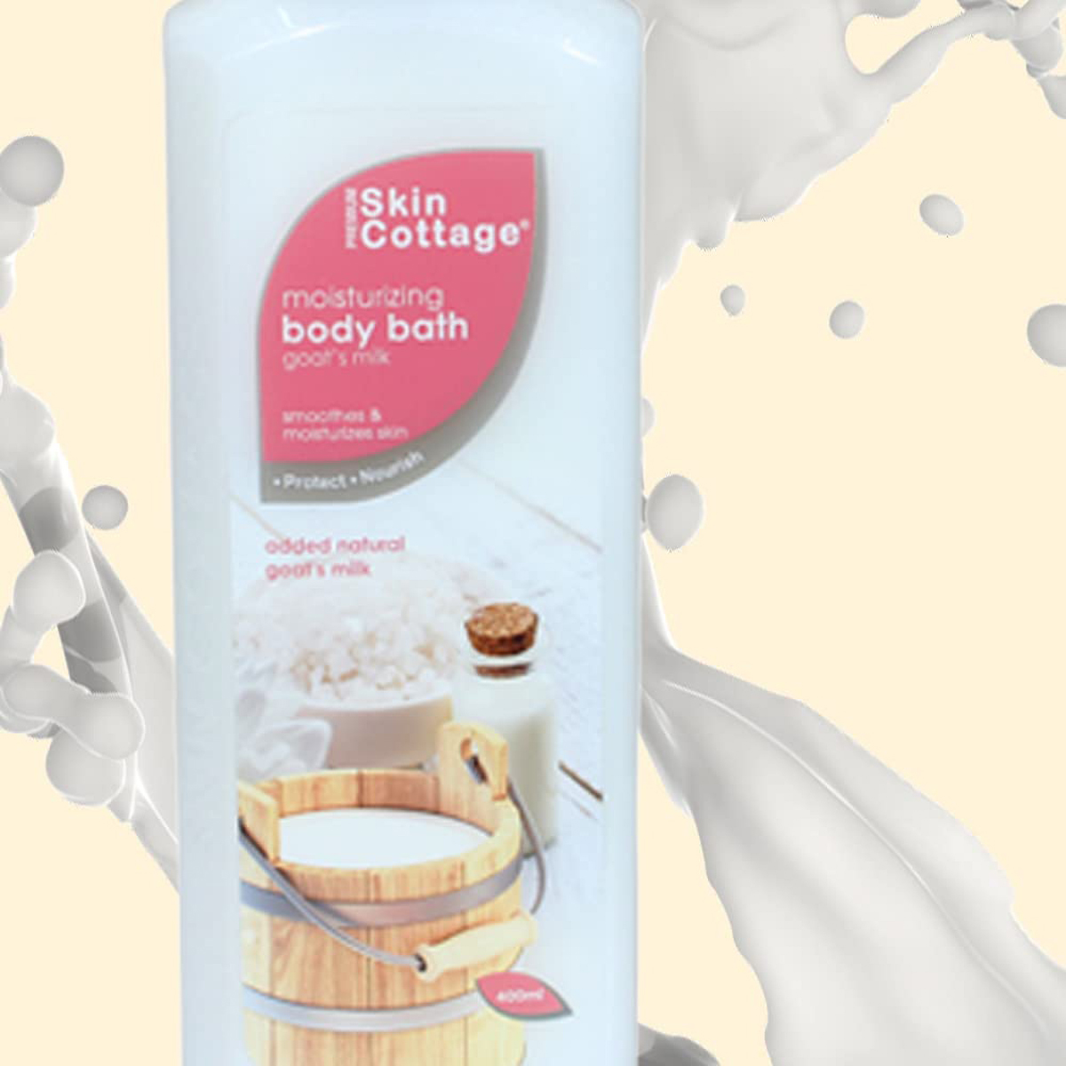 Skin Cottage Goats Milk Moisturizing Body Bath 400 ml | With Honey & Natural Goat's Milk | Gently Cleanses | Keep Skin Moisturised & Soft, Pack of 1 Skin Cottage Goats Milk Moisturizing Body Bath 400 ml | With Honey & Natural Goat's Milk | Gently Cleanses | Keep Skin Moisturised & Soft, Pack of 1