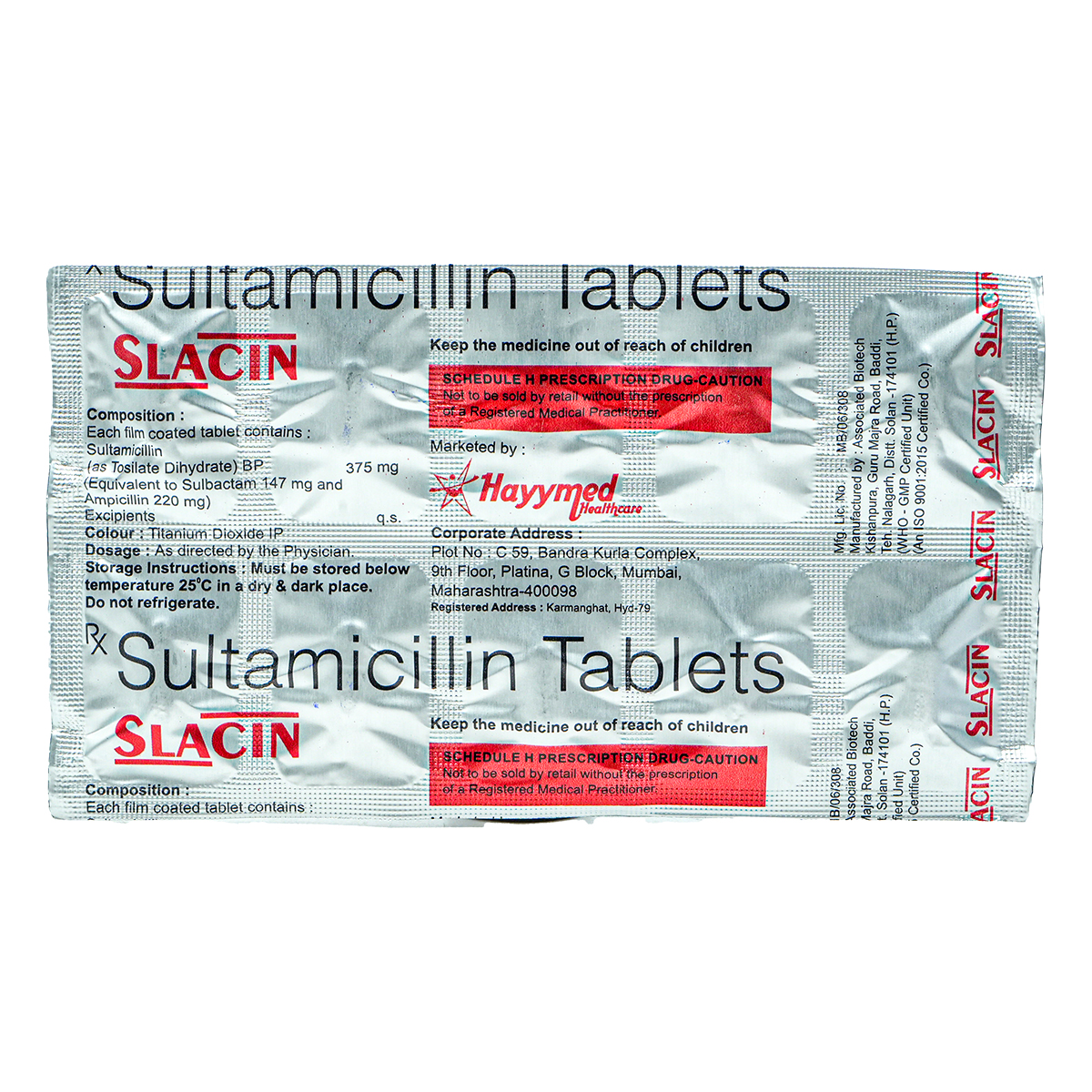 Slacin Tablet 10's, Pack of 10 TabletS Slacin Tablet 10's, Pack of 10 TabletS
