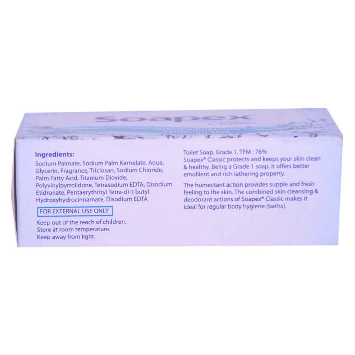 Soapex Soap 75 gm | Strong On Germs | Gentle On Skin, Pack of 1 Soapex Soap 75 gm | Strong On Germs | Gentle On Skin, Pack of 1