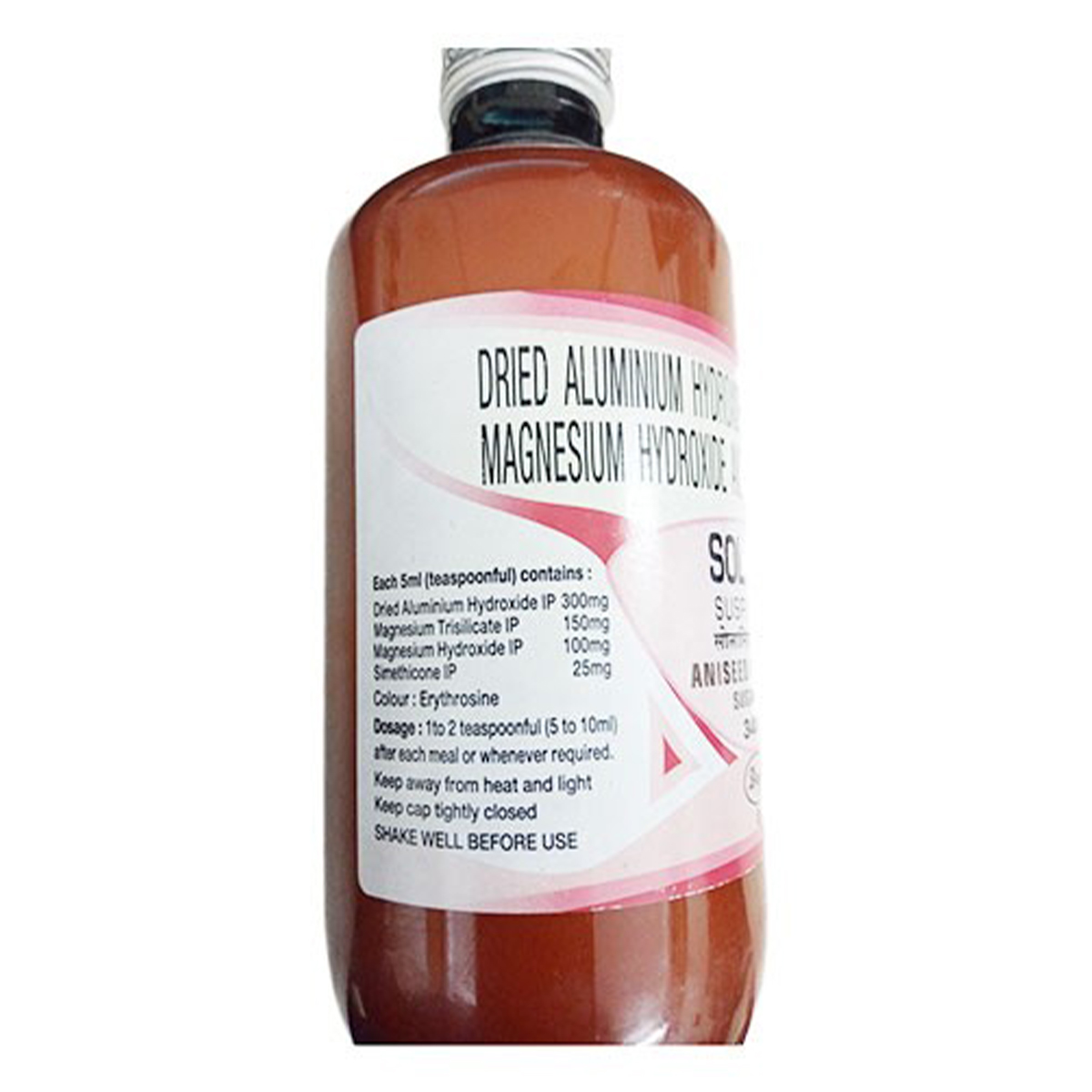 Solacid Sugar Free Suspension 340 ml, Pack of 1 SUSPENSION Solacid Sugar Free Suspension 340 ml, Pack of 1 SUSPENSION