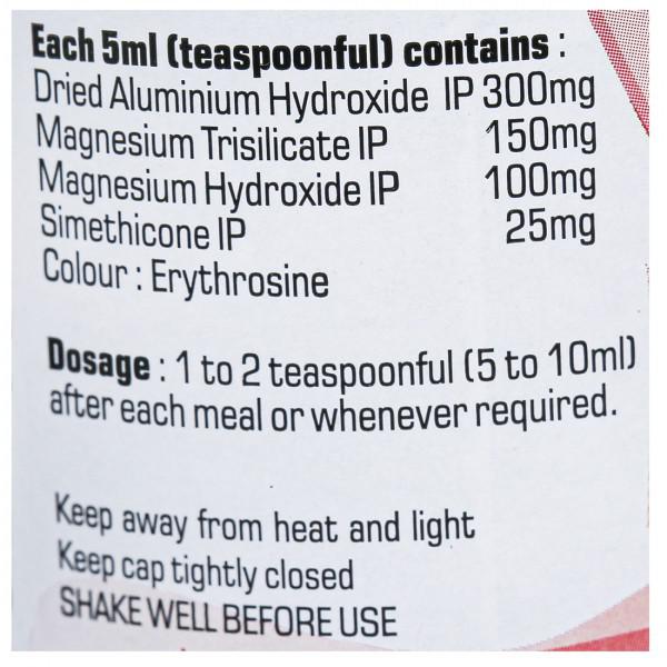 Solacid Sugar Free Suspension 340 ml, Pack of 1 SUSPENSION Solacid Sugar Free Suspension 340 ml, Pack of 1 SUSPENSION