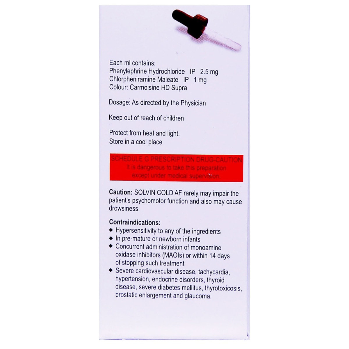 Solvin Cold AF Oral Drops 15 ml, Pack of 1 ORAL DROPS Solvin Cold AF Oral Drops 15 ml, Pack of 1 ORAL DROPS