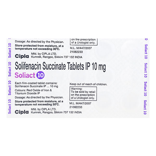 Soliact 10 Tablet 15's, Pack of 15 TabletS Soliact 10 Tablet 15's, Pack of 15 TabletS