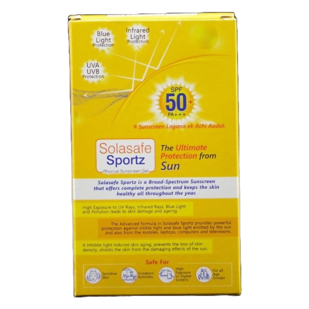 Solasafe Sportz Spf 50+ Sunscreen Gel 50 gm, Pack of 1 Solasafe Sportz Spf 50+ Sunscreen Gel 50 gm, Pack of 1