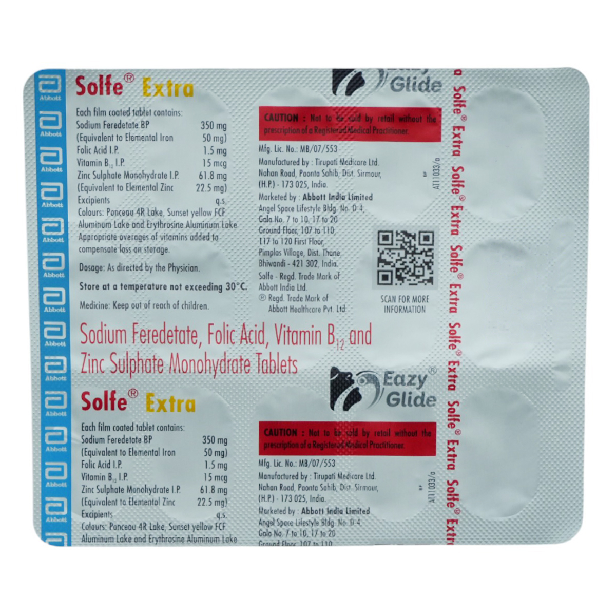 Buy Solfe Extra Tablet 15's Online