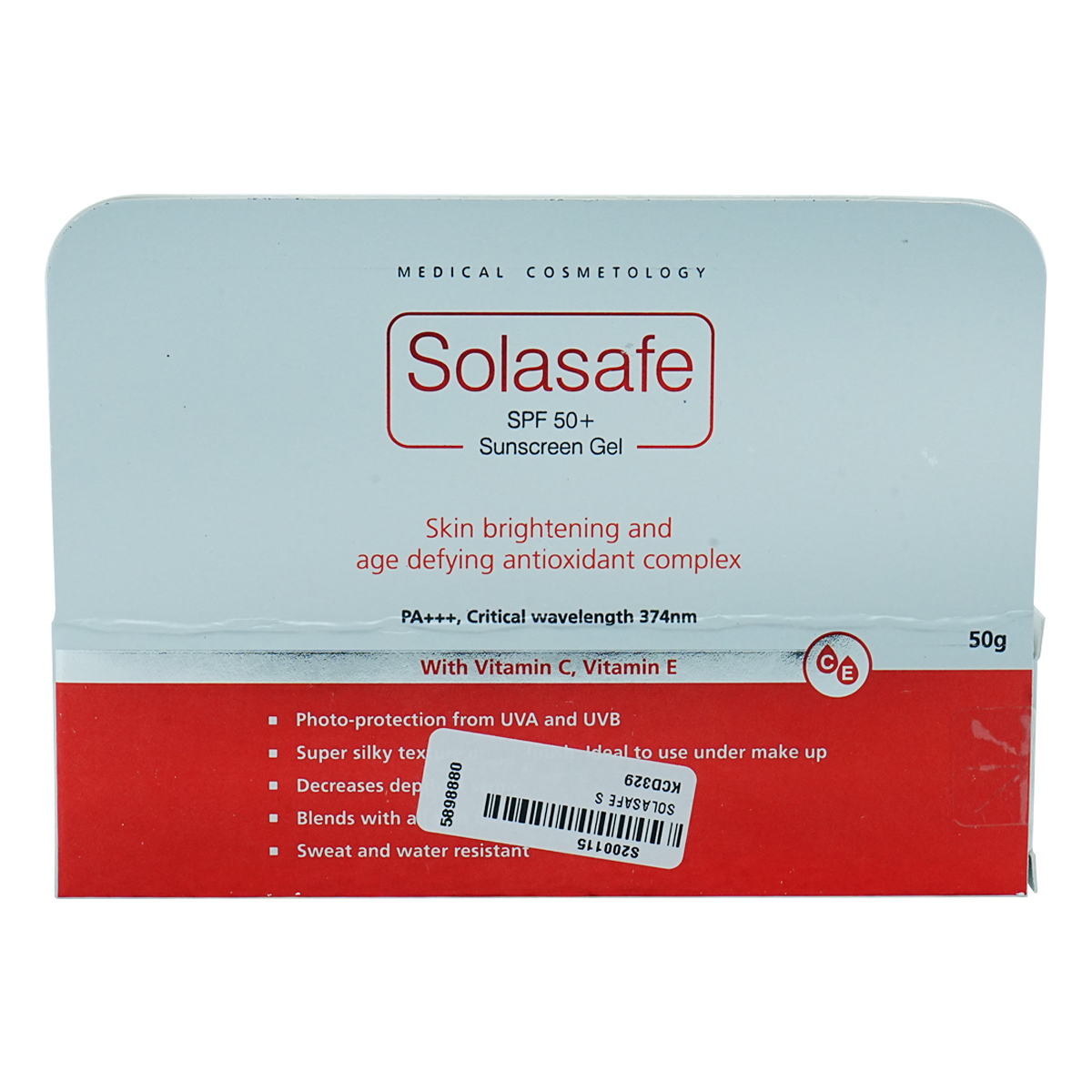Solasafe SPF 50+ Sunscreen Gel 50 gm, Pack of 1 Solasafe SPF 50+ Sunscreen Gel 50 gm, Pack of 1