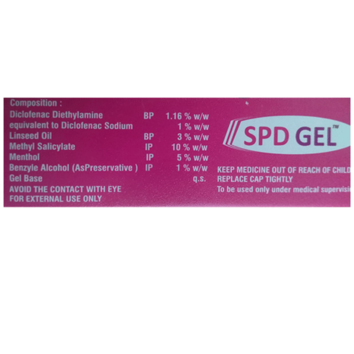 SPD Gel 30 gm, Pack of 1 GEL SPD Gel 30 gm, Pack of 1 GEL