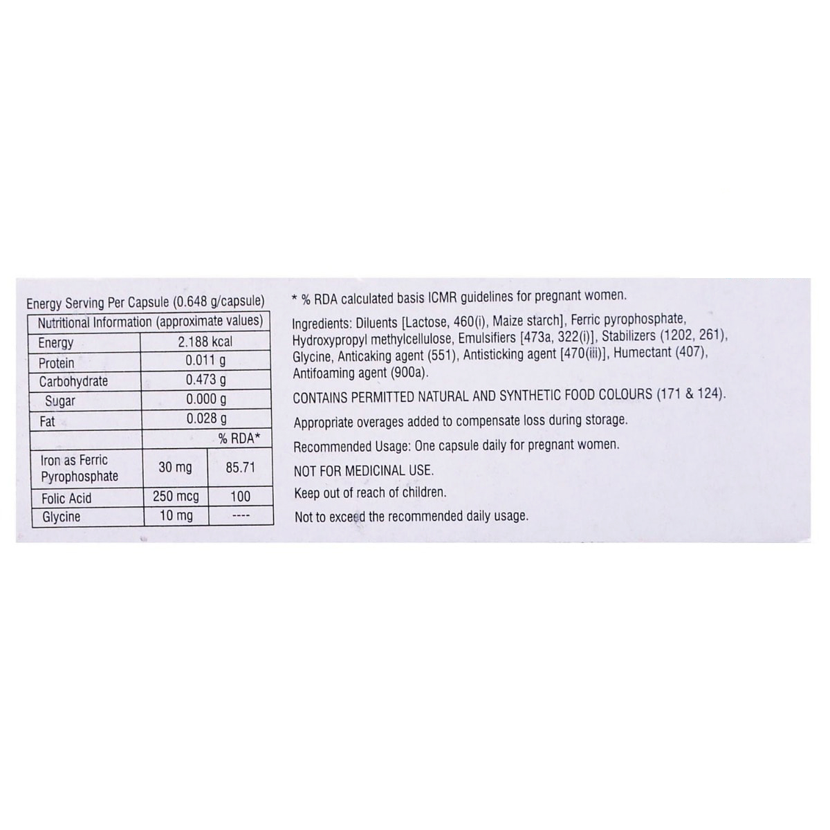 Speedral Capsule 10's, Pack of 10 CAPSULES Speedral Capsule 10's, Pack of 10 CAPSULES