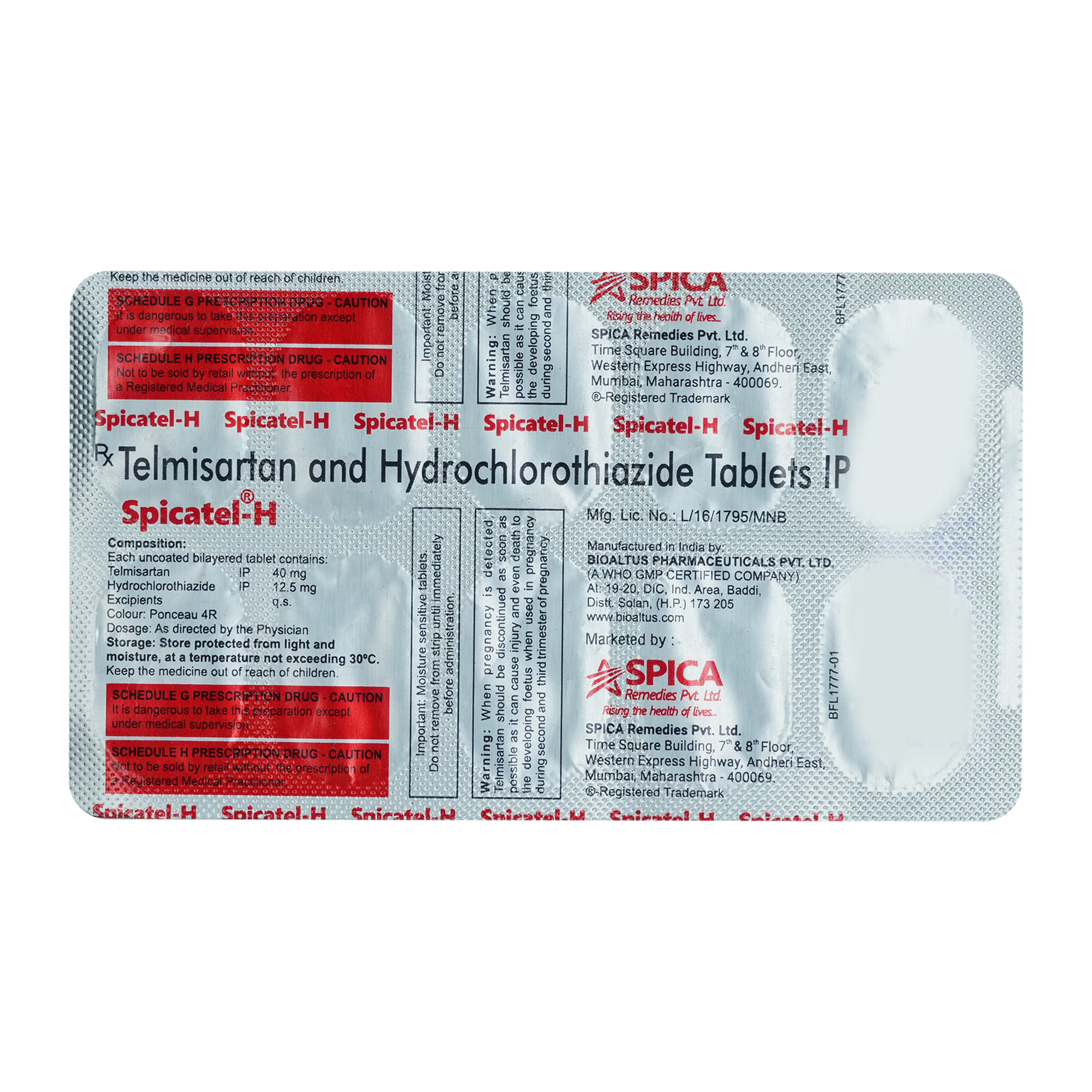 Spicatel-H Tablet 10's, Pack of 10 Spicatel-H Tablet 10's, Pack of 10