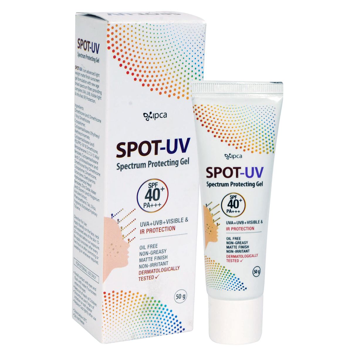 Spot-UV Spf 40+ Pa+++ Spectrum Protecting Gel 50 gm, Pack of 1 Spot-UV Spf 40+ Pa+++ Spectrum Protecting Gel 50 gm, Pack of 1