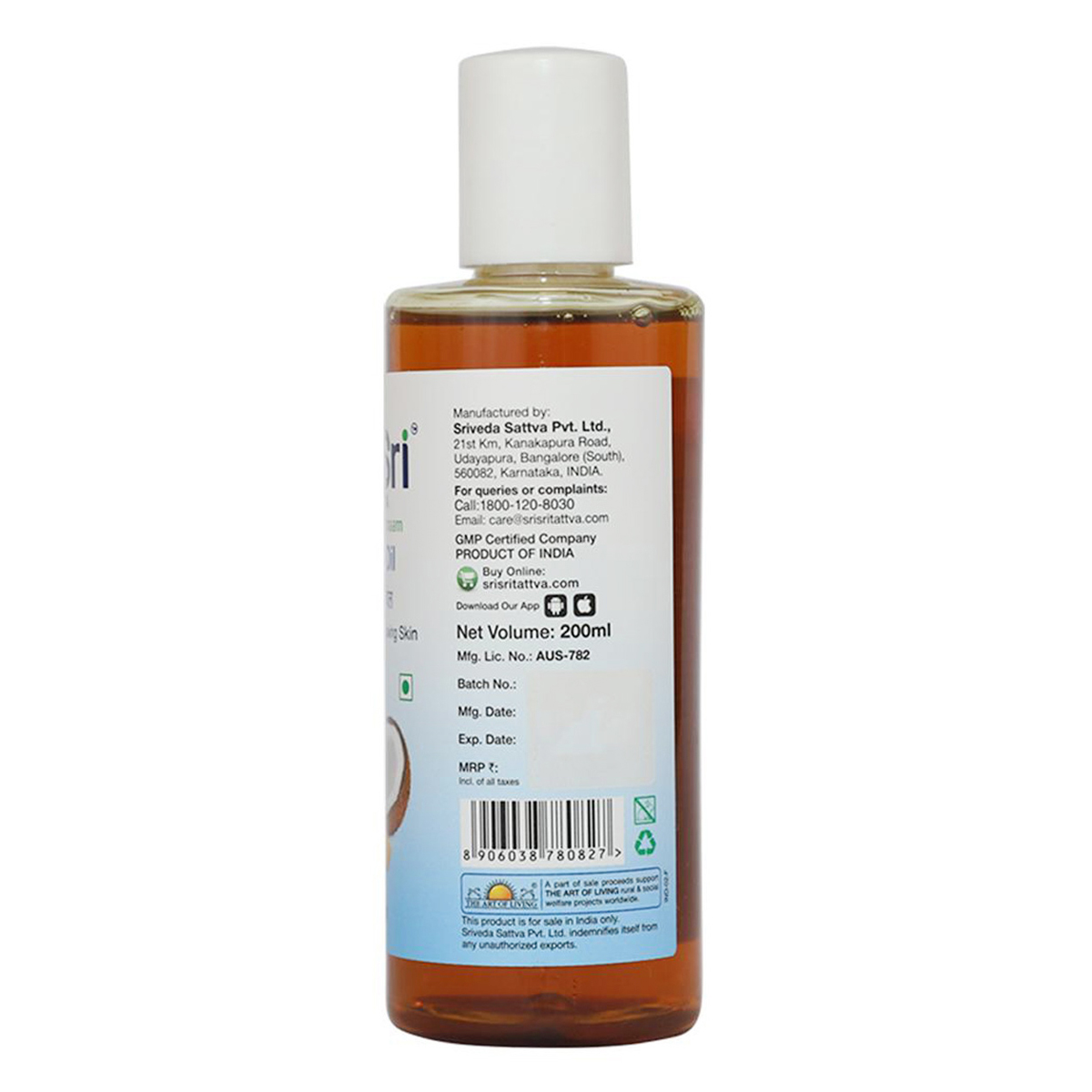 Sri Sri Tattva Body Oil 200 ml | Improves Complexion | Relieve Body Pain | Removes Signs Of Aging & Skin Dryness | For Healthy & Glowing Skin, Pack of 1 Sri Sri Tattva Body Oil 200 ml | Improves Complexion | Relieve Body Pain | Removes Signs Of Aging & Skin Dryness | For Healthy & Glowing Skin, Pack of 1