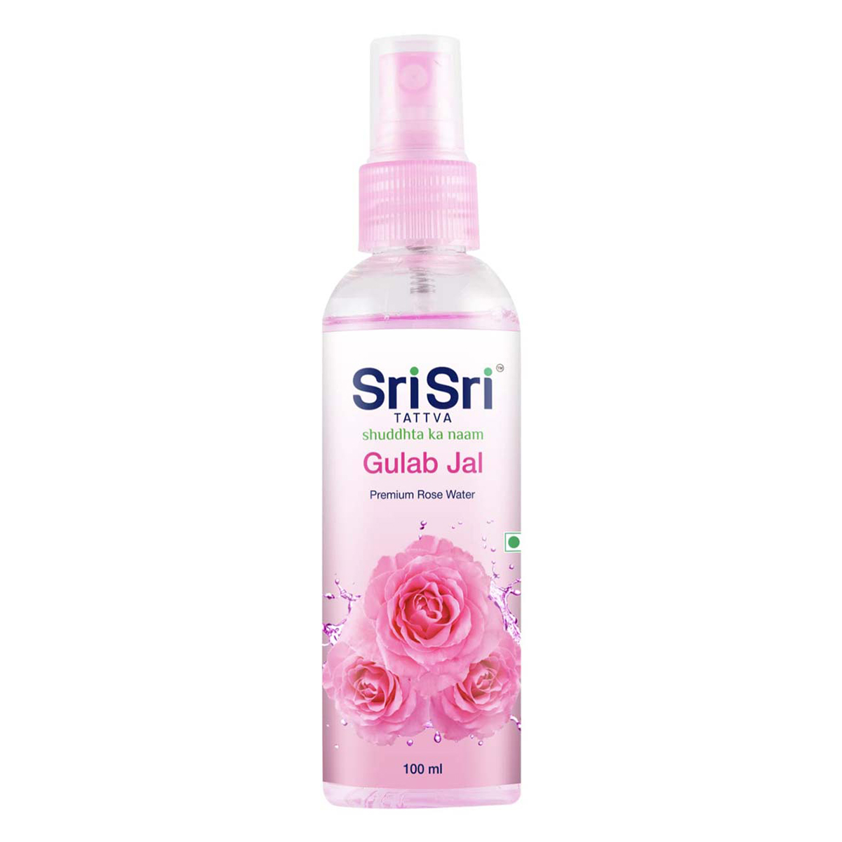 Sri Sri Tattva Gulab Jal Premium Rose Water 100 ml | With Rose Extracts | Natural Skin Toner, Cleanser &amp; Moisturiser| 100% Natural, Pack of 1