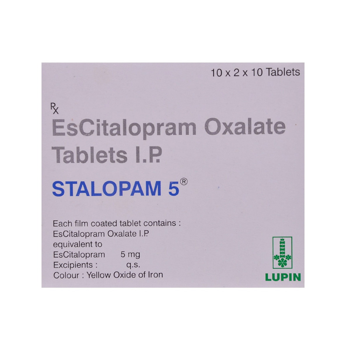 Stalopam 5 Tablet 10's, Pack of 10 TABLETS Stalopam 5 Tablet 10's, Pack of 10 TABLETS