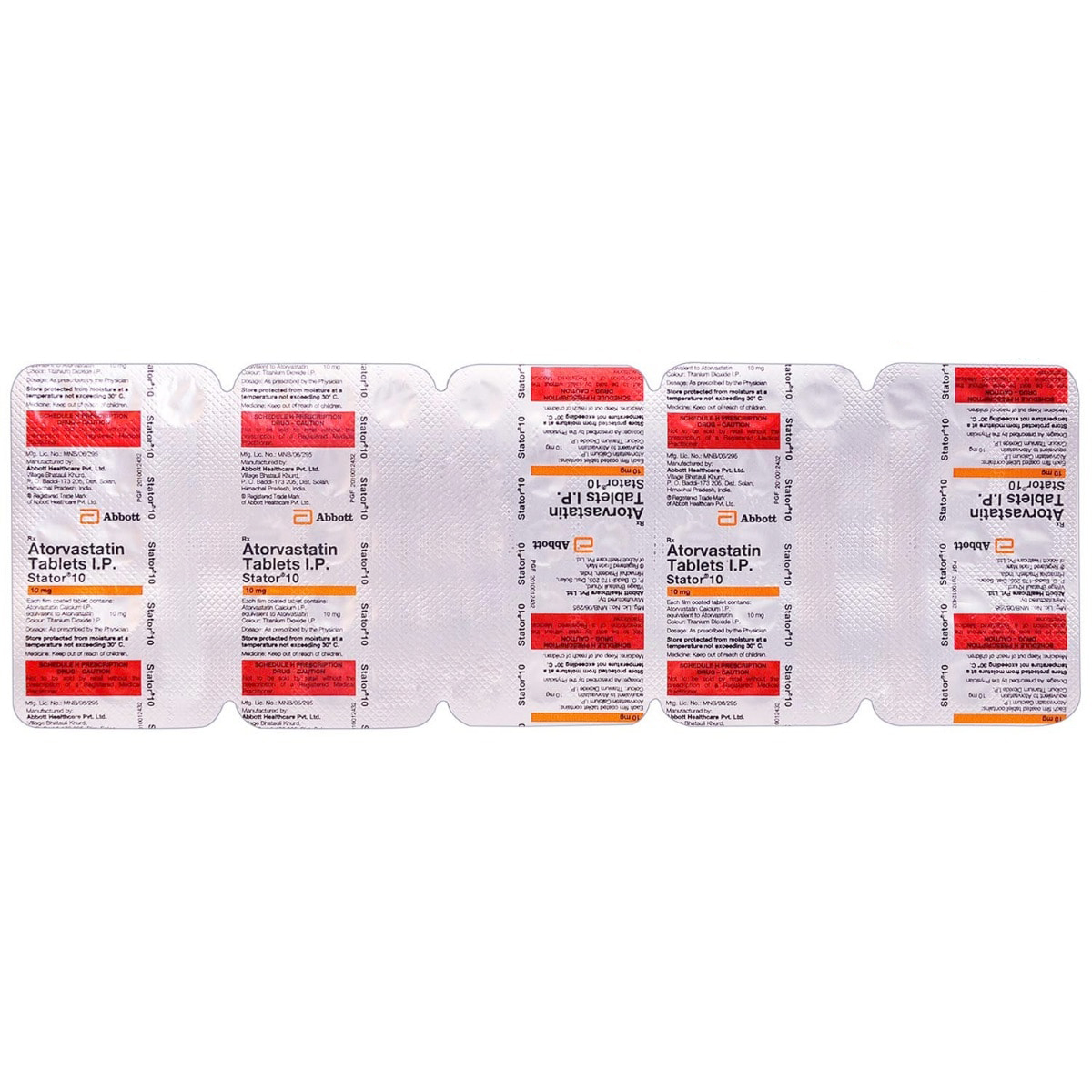 Stator 10 mg Tablet 15's, Pack of 15 TABLETS Stator 10 mg Tablet 15's, Pack of 15 TABLETS