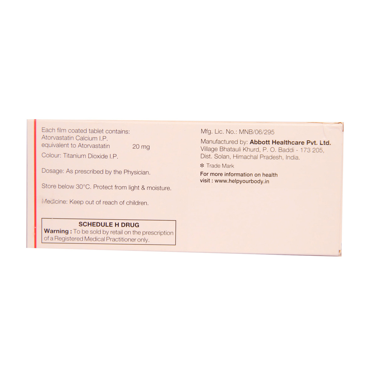 Stator 20 Tablet 15's, Pack of 15 TABLETS Stator 20 Tablet 15's, Pack of 15 TABLETS