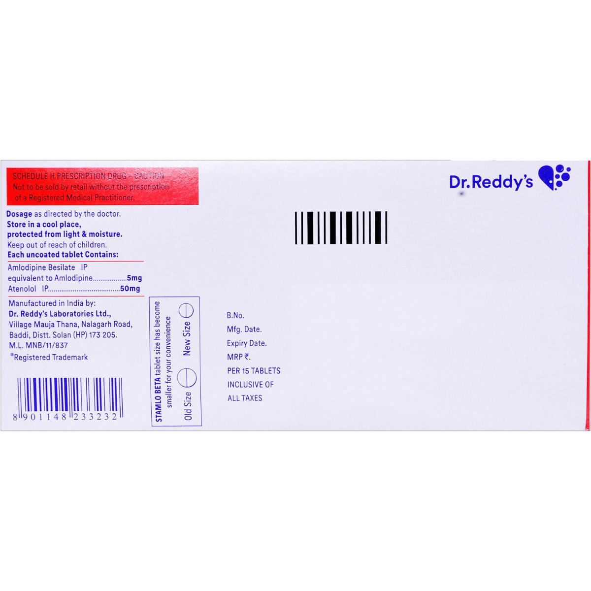 Stamlo Beta Tablet 15's, Pack of 15 TABLETS Stamlo Beta Tablet 15's, Pack of 15 TABLETS