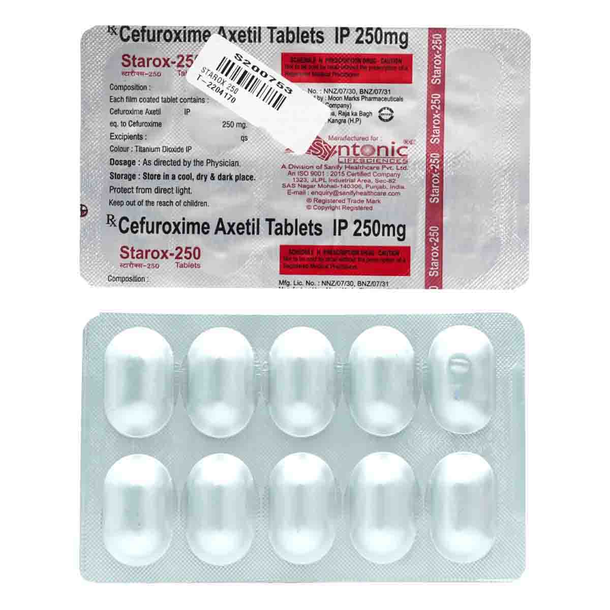 Starox 250 mg Tablet 10's, Pack of 10 TabletS Starox 250 mg Tablet 10's, Pack of 10 TabletS